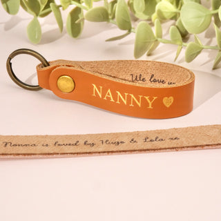 Personalised Leather Keytag For Her - Arlo and Co