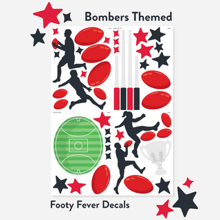 Footy Fever Wall Decal Set