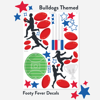 Footy Fever Wall Decal Set