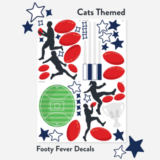 Footy Fever Wall Decal Set