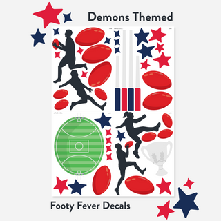 Footy Fever Wall Decal Set
