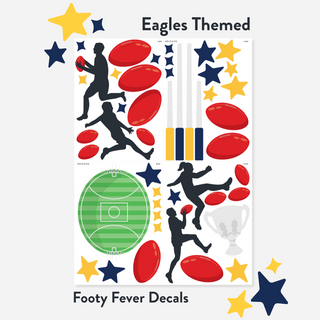 Footy Fever Wall Decal Set