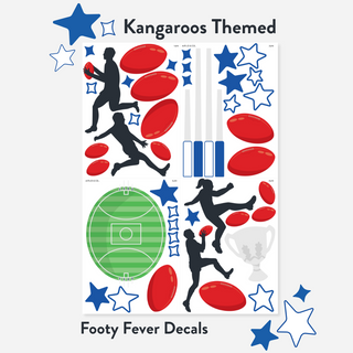 Footy Fever Wall Decal Set