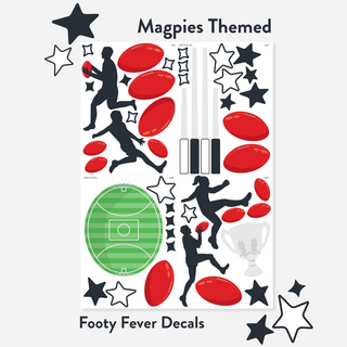 Footy Fever Wall Decal Set
