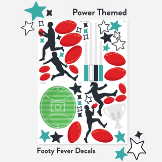 Footy Fever Wall Decal Set