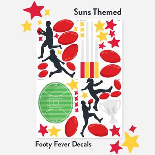 Footy Fever Wall Decal Set