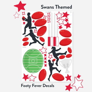 Footy Fever Wall Decal Set
