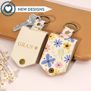 Monogram Photo Keytag - Florals - Arlo and Co