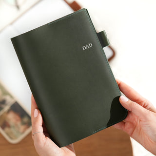 Personalised A5 Leather Journal - with photos