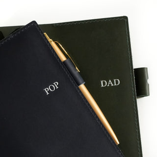 Personalised A5 Leather Journal - with photos