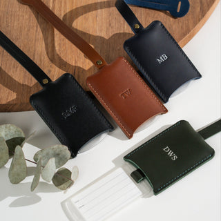 Leather Luggage Tag for Him