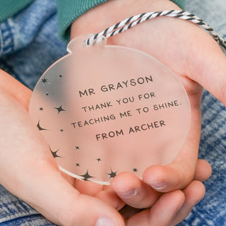 Personalised Teacher Ornaments