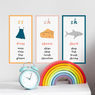 Consonant & Vowel Blends - Wall Decal Sets - Arlo and Co