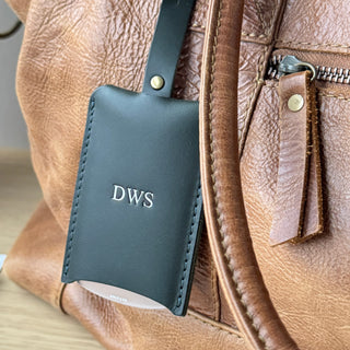 Leather Luggage Tag for Him