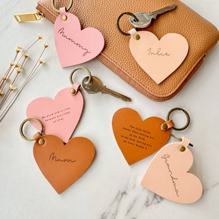 Heart Leather Keytag - Arlo and Co