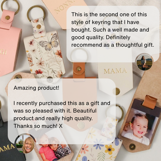 Monogram Photo Keytag - Florals - Arlo and Co