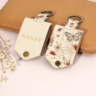 Monogram Photo Keytag - Florals - Arlo and Co