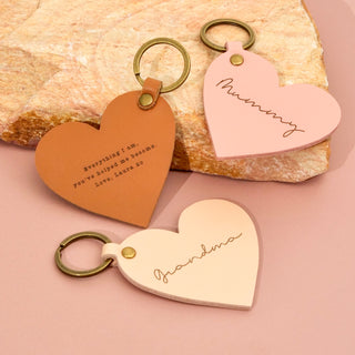 Heart Leather Keytag - Arlo and Co