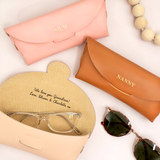 Personalised Leather Glasses Case For Her - Arlo and Co