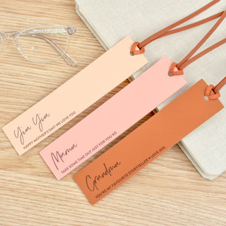 Personalised Leather Bookmark - Arlo and Co