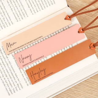 Personalised Leather Bookmark - Arlo and Co