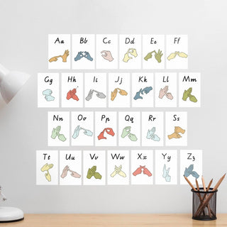 Auslan Alphabet Wall Decals - Arlo & Co