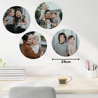 Round Photo Decal Set - 24cm - Arlo and Co