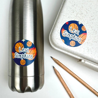 Large Round (PATTERN) Stickers - 24 Name Labels - Arlo & Co