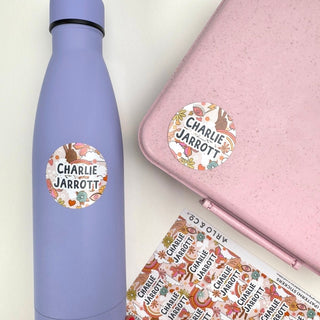 Large Round (PATTERN) Stickers - 24 Name Labels - Arlo & Co