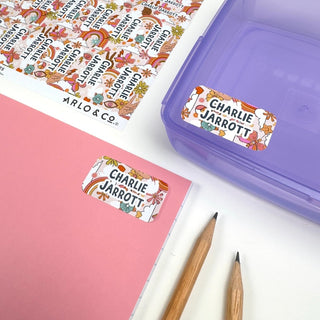 Medium (PATTERN) Stickers - 48 Name Labels - Arlo & Co