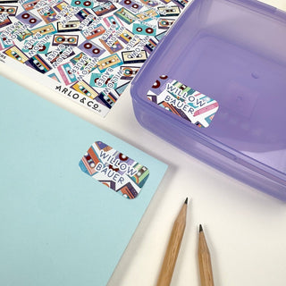 Medium (PATTERN) Stickers - 48 Name Labels - Arlo & Co