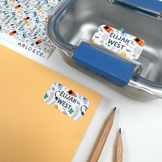 Medium (PATTERN) Stickers - 48 Name Labels - Arlo & Co