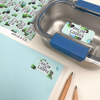 Medium (PATTERN) Stickers - 48 Name Labels - Arlo & Co