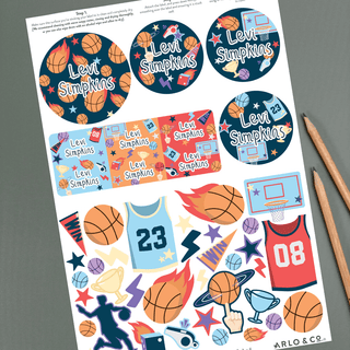 Name Labels - FUN PACK with stickers! - Arlo & Co