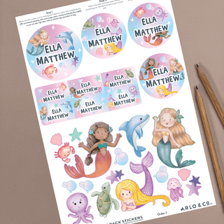 Name Labels - FUN PACK with stickers! ⭐️ - Arlo & Co