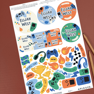 Name Labels - FUN PACK with stickers! ⭐️ - Arlo & Co