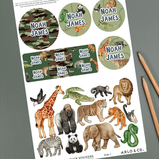 Name Labels - FUN PACK with stickers! ⭐️ - Arlo & Co