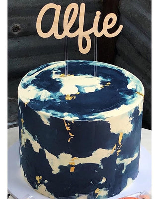 Bamboo Name Cake Topper - Arlo & Co