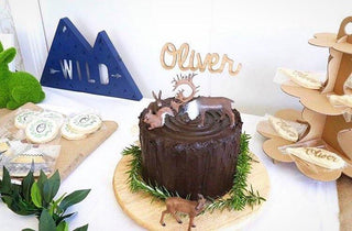 Bamboo Name Cake Topper - Arlo and Co