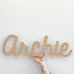 Bamboo Name Plaque - 4 Fonts, 3 Sizes - Arlo and Co