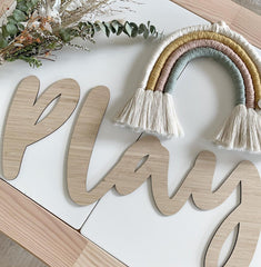 Bamboo Name Plaque - 4 Fonts, 3 Sizes - Arlo & Co