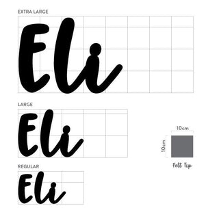 Black Name Plaque - 4 Fonts, 3 Sizes - Arlo and Co