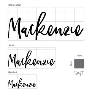 Black Name Plaque - 4 Fonts, 3 Sizes - Arlo and Co