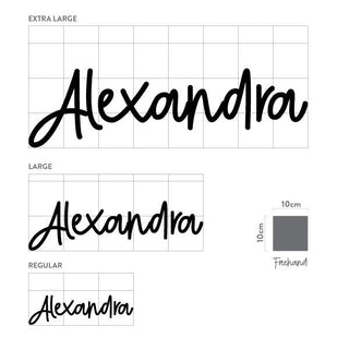 Black Name Plaque - 4 Fonts, 3 Sizes - Arlo and Co