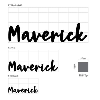 Black Name Plaque - 4 Fonts, 3 Sizes - Arlo and Co