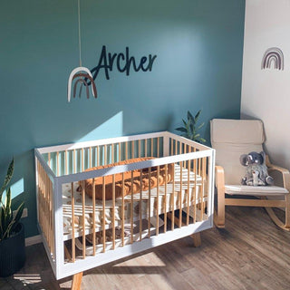 Black Name Plaque - 4 Fonts, 3 Sizes - Arlo & Co