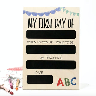First Day Milestone Boards - Arlo & Co