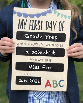 First Day Milestone Boards - Arlo & Co