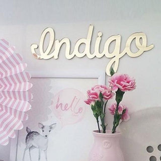 Gold Mirror Name Plaque - 4 Fonts, 3 Sizes - Arlo and Co