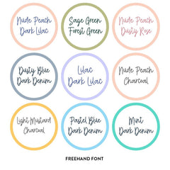 Large Round Name Labels - CLASSIC - Arlo & Co